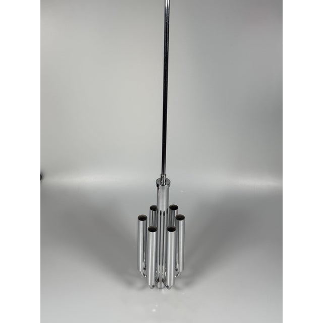 Chrome Plated Chandelier, 1970s For Sale - Image 8 of 18
