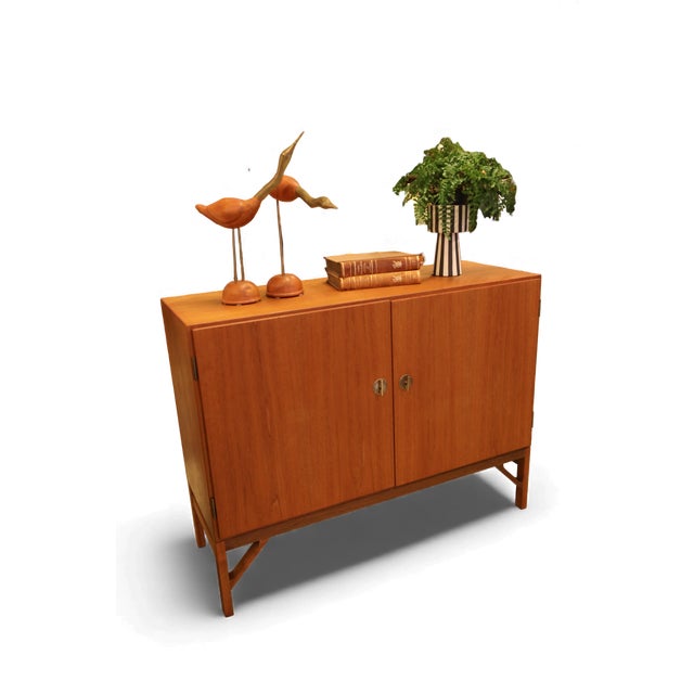 Vintage China Cabinet in Teak by Børge Mogensen for C.M. Madsen, 1950s For Sale - Image 14 of 18