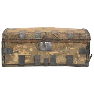 19th Century Spanish Colonial Hide Covered Trunk