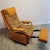 Mid-Century Modern Vintage 1970s Recliner Rocker in Floral Upholstery For Sale - Image 3 of 10