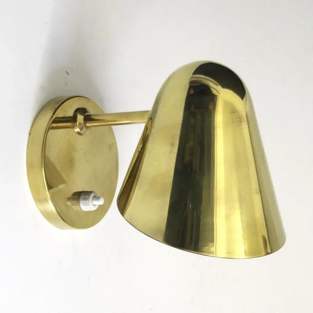 Adjustable Wall Lamp in Brass by Jacques Biny for Luminalité, 1950s For Sale - Image 11 of 11