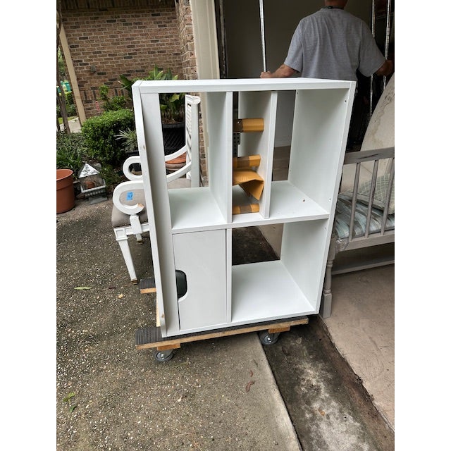 2000 - 2009 Vintage Hendricks Armoire Painted White For Sale - Image 5 of 7