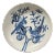 Late 20th Century Chinese Art Large Porcelain Blue and White Charger With Love Bird Design For Sale