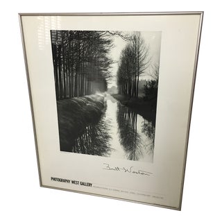 1970s Vintage Brett Weston Canal , Netherlands Poster For Sale