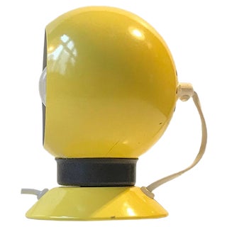 Magnetic Yellow Enamel Ball Wall Lamp from ABO, 1960s For Sale