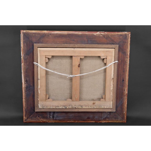 Italian Artist, Grand Tour Romantic Lake Scene, 19th Century, Oil Painting, Framed For Sale - Image 15 of 16