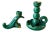 Art Deco Bohemian Ceramic Candleholders, 1969, Set of 2 For Sale