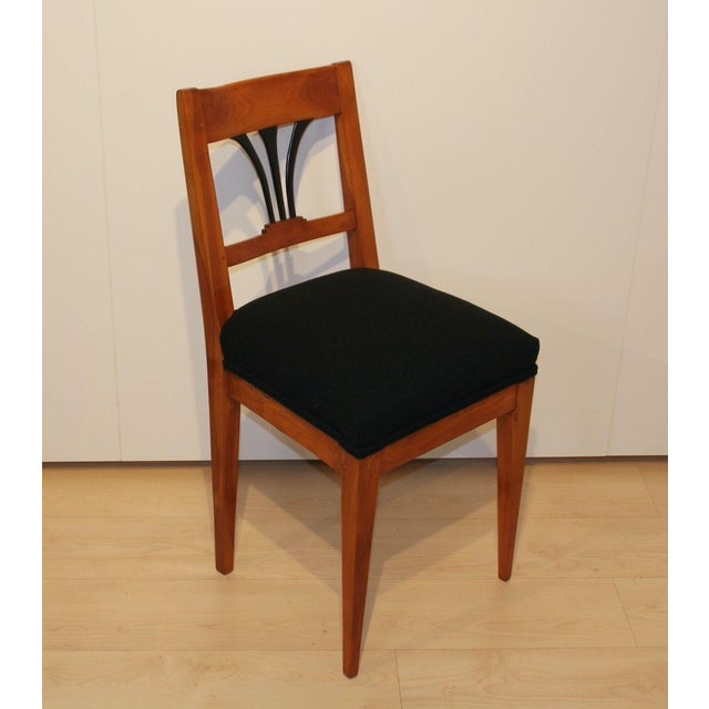 Biedermeier Side Chair, Cherry Wood, South Germany, 1830s For Sale - Image 4 of 14
