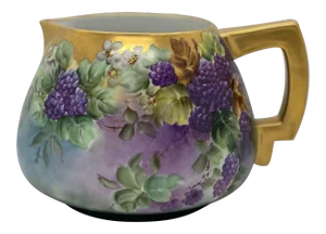 Vintage Mid 20th Century T K Czechoslovakia Cider Pitcher Signed