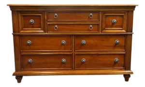 Stanley Furniture Solid Cherry Contemporary Traditional 63" Double Dresser 23213