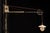 c. 1920s-1930s; Burdick Cabinet Company - Milton, WI Adjustable industrial wall lamp with pulley arm mechanism, fitted...