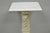 Vintage Italian Classical Carved Marble Column Form Square Top Pedestal Stand For Sale - Image 4 of 13