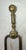 Up for sale is a pair of rare antique 18th century wrought iron and brass English fireplace tongs. The arms are wrought by...
