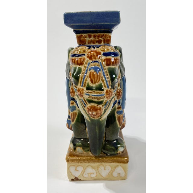 Vintage Ceramic Elephant Stand or Riser For Sale In Kansas City - Image 6 of 8
