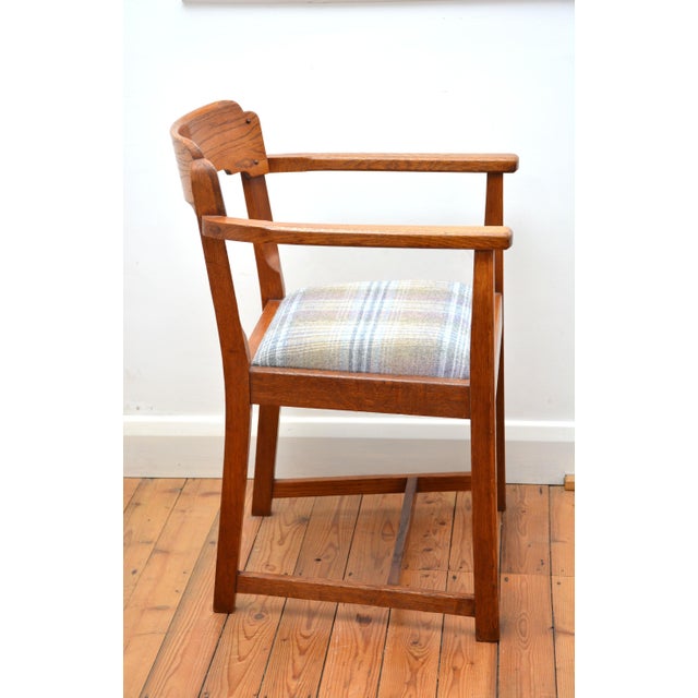 Arts and Crafts Desk Chair in Oak, 1900 For Sale - Image 12 of 15