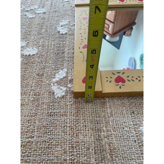 The Vintage Wooden Country Folk Art Heart Rectangle Mirror is a charming and rustic piece of home decor. With its vintage...