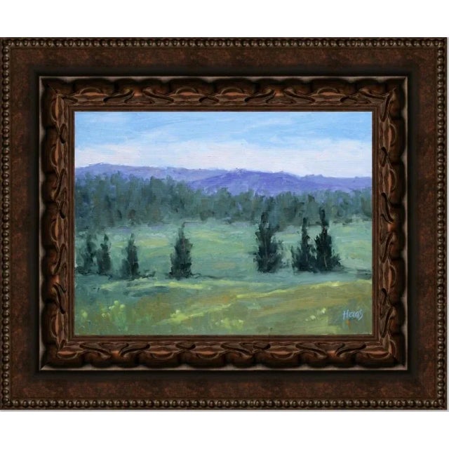 "Tahoe Meadows" Contemporary Impressionist Style Landscape Oil Painting For Sale - Image 11 of 12