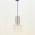 Mid-Century Bubble Glass and Chrome Pendant attributed to Helena Tynell for Limburg, Germany, 1960s For Sale - Image 4 of 9