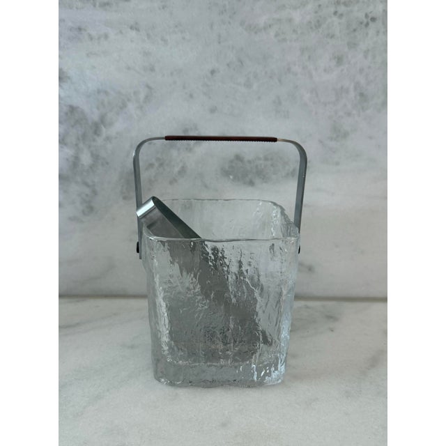 Mid-Century Modern Mid 20th Century Hoya Glass Ice Bucket For Sale - Image 3 of 12
