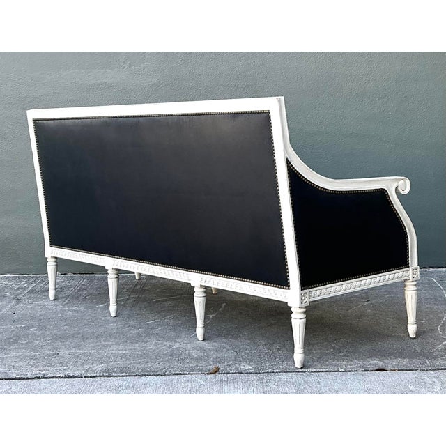 Experience the masterful intersection of classical French elegance and contemporary edge with this stunning "Hanna" sofa...