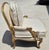 French Provincial Beverly Furniture French Louis XV Fauteuil Off-White Heavy Linen Lounge Chair For Sale - Image 3 of 15
