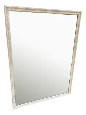 Large Antique French Painted Plain Mirror, 19th Century