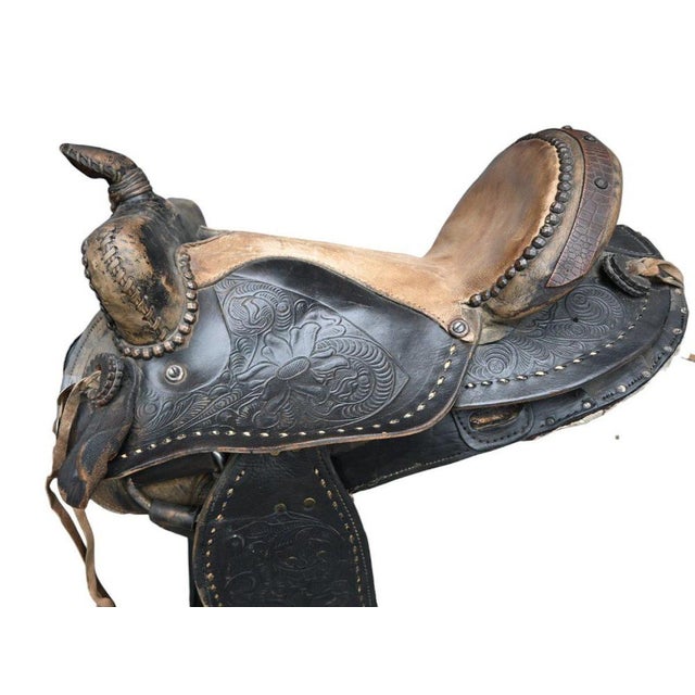 Decorated Western Horse Saddle For Sale - Image 3 of 9