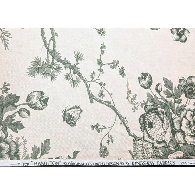 Vintage Kingsway "Hamilton" Floral Cotton After Ralph Lauren's Ashfield Fabric- 5 Yards For Sale - Image 9 of 10