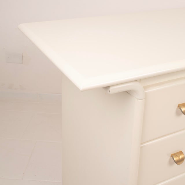 Cream Lacquered Chest of Drawers by Pierre Cardin, 1980s For Sale - Image 15 of 18