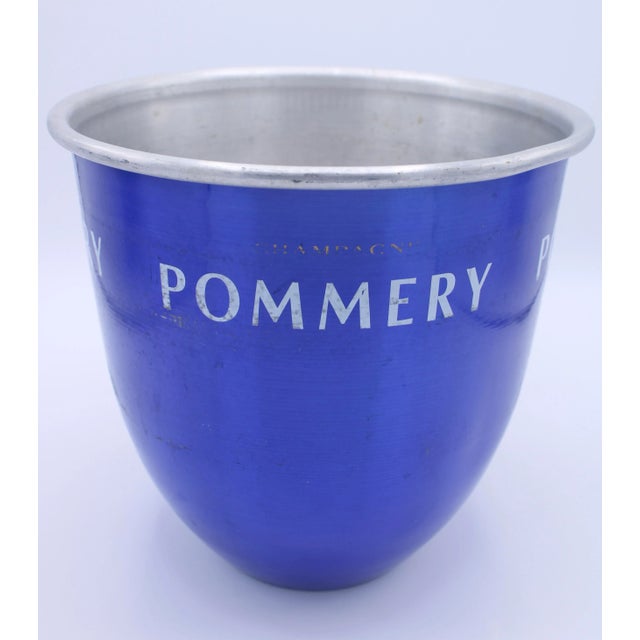 Blue Vintage French Pommery Champagne Ice Bucket (Blue) For Sale - Image 8 of 8