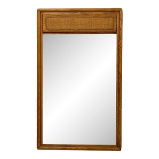 Lane Perception MCM Cane Mirror Vintage Mid-Century Rare Wall Mirror For Sale