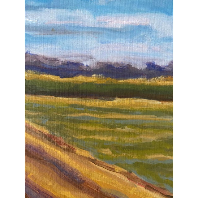 Contemporary Contemporary Landscape Oil Painting Titled "Fields at Upper Shirley" For Sale - Image 3 of 4