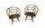 Late 20th Century Restored Bentwood Bamboo Cane Swivel Dining Chairs Attributed to Brown Jordan | Set of 4 For Sale In Detroit - Image 6 of 10