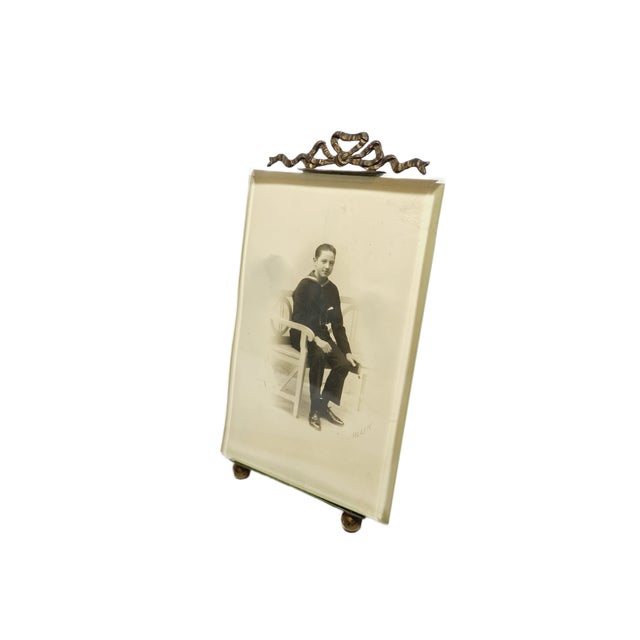 Bronze and Glass Rococo Frame, France, 1890s For Sale - Image 10 of 11