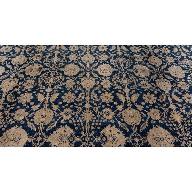 Textile Authentic 19th Century Indian Agra Rug For Sale - Image 7 of 8