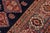 1990s Boho Chic Tribal Super Kazak Blue/Beige Wool Rug - 8'1'' X 9'4'' For Sale - Image 5 of 10