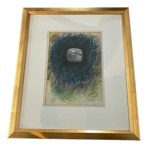 Late 20th Century Untitled Pastel by Veronica Benning, Framed