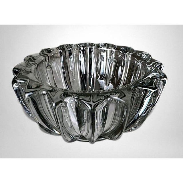 Transparent Art Deco Pierre D’Avesn Flower Holder / Glass Bowl For Sale - Image 8 of 18