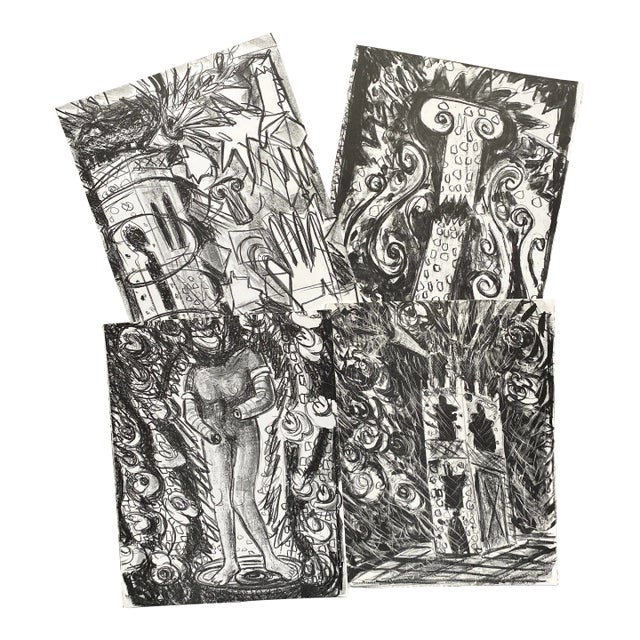 Adrienne Anderson Modern Lithographs -Set of 4 For Sale