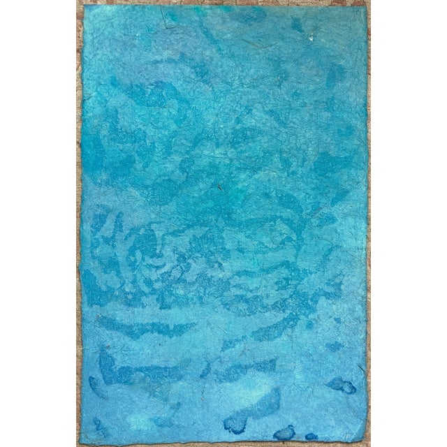 Aqua Daniel Joshua Goldstein Willows In Vase - Still Life Circa 1983 Collage For Sale - Image 8 of 8