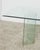 Late 20th Century Vintage Modern Glass & Brass Double Pedestal Dining Table Attributed to Pace Collection For Sale - Image 5 of 5