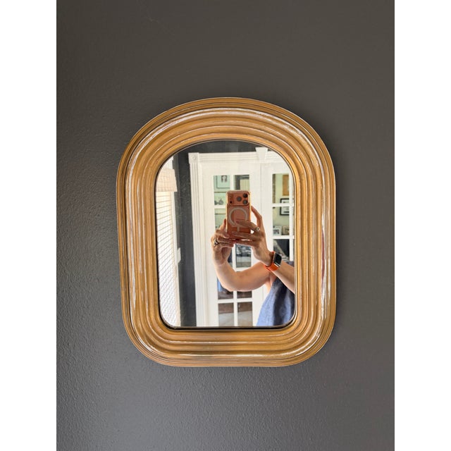 Wood Antique Louis Philiipe French Style Mirror For Sale - Image 7 of 7