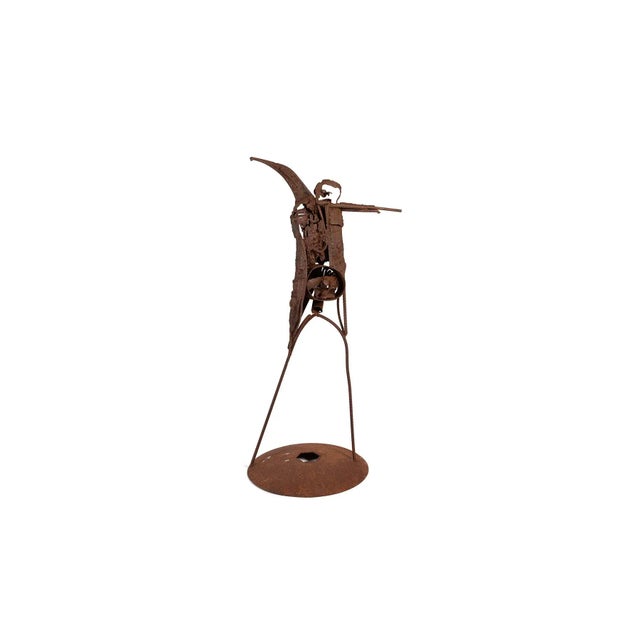 Agnese Udinotti Mid Century Patinated Steel Sculpture For Sale In Phoenix - Image 6 of 6