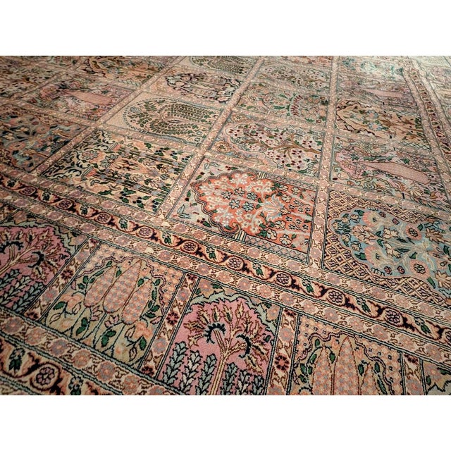 Vintage Cashmere Silk Rug, 2000s For Sale - Image 9 of 14