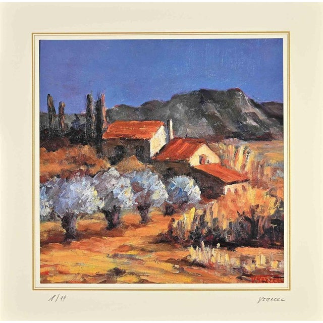 Contemporary After Nicholas Verrall, Landscape, Lithograph, Late 20th Century For Sale - Image 3 of 3