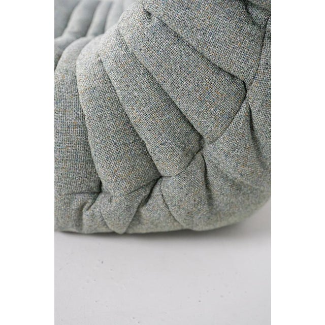 Togo Lounge Chair and Pouf in Melange Tweed Fabric by Michel Ducaroy for Ligne Roset, 1973, Set of 2 For Sale - Image 18 of 18