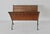 Brown Mid 20th Century Scandinavian Style Hand-Woven Rattan Metal Folding Magazine Newspaper Rack Mid Century Modern For Sale - Image 8 of 16
