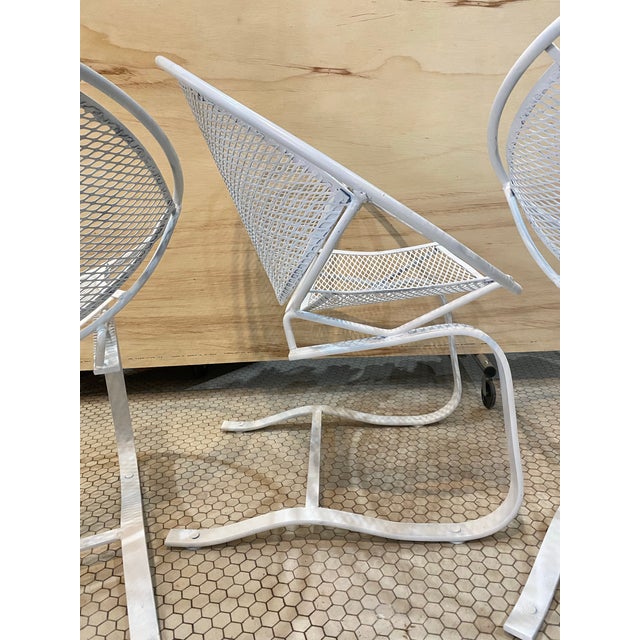 Salterini 1950s Set of 3 Maurizio Tempestini Salterini Radar Springer Lounge Chairs Attributed For Sale - Image 4 of 8