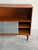 Mid 20th Century Vintage Danish Modern Teak Cabinet Glass Door Bookcase Media Console For Sale - Image 5 of 9