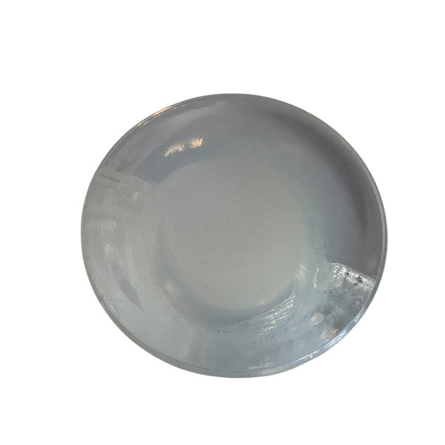 French Art Deco Pierre D’Avesn White Opalescent Glass Vase For Sale - Image 11 of 12